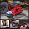 Stalwart Creeper Stool Chair - Mechanic Chair with Wheels & Tool Tray, 300lb Capacity by Red/Black 75-CAR2021 - alternate 4